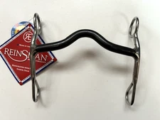 New Reinsman #656 Sweet Iron Medium Port Curb Grazer Bit Draft / XL Horse 6"