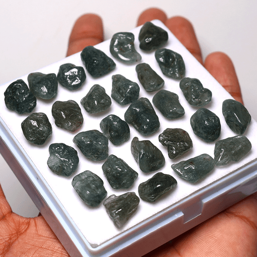 Wholesale 28 PC Natural Grandidierite Collectible Polished Rough Mineral Crystal - Picture 9 of 11