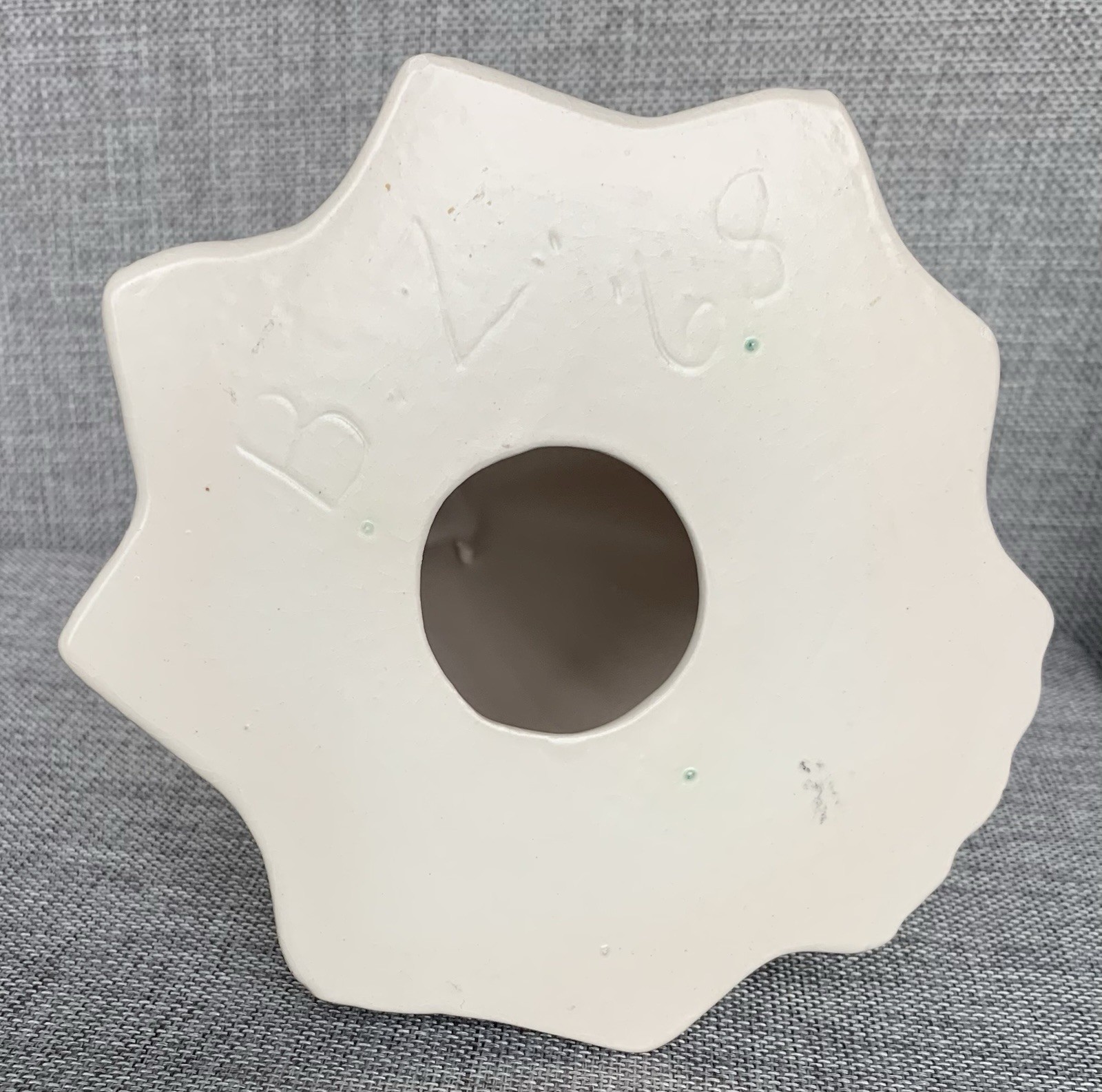 Vintage 60’s MCM Ceramic Singing Angel Christmas Candle Holder 9” Matte White