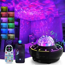 LED Galaxy Projector Starry Night Light Music Player Star Nebula Projection Lamp