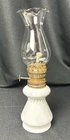 Vintage Mini Milk Glass Oil Lamp 8" Inches - New Unused