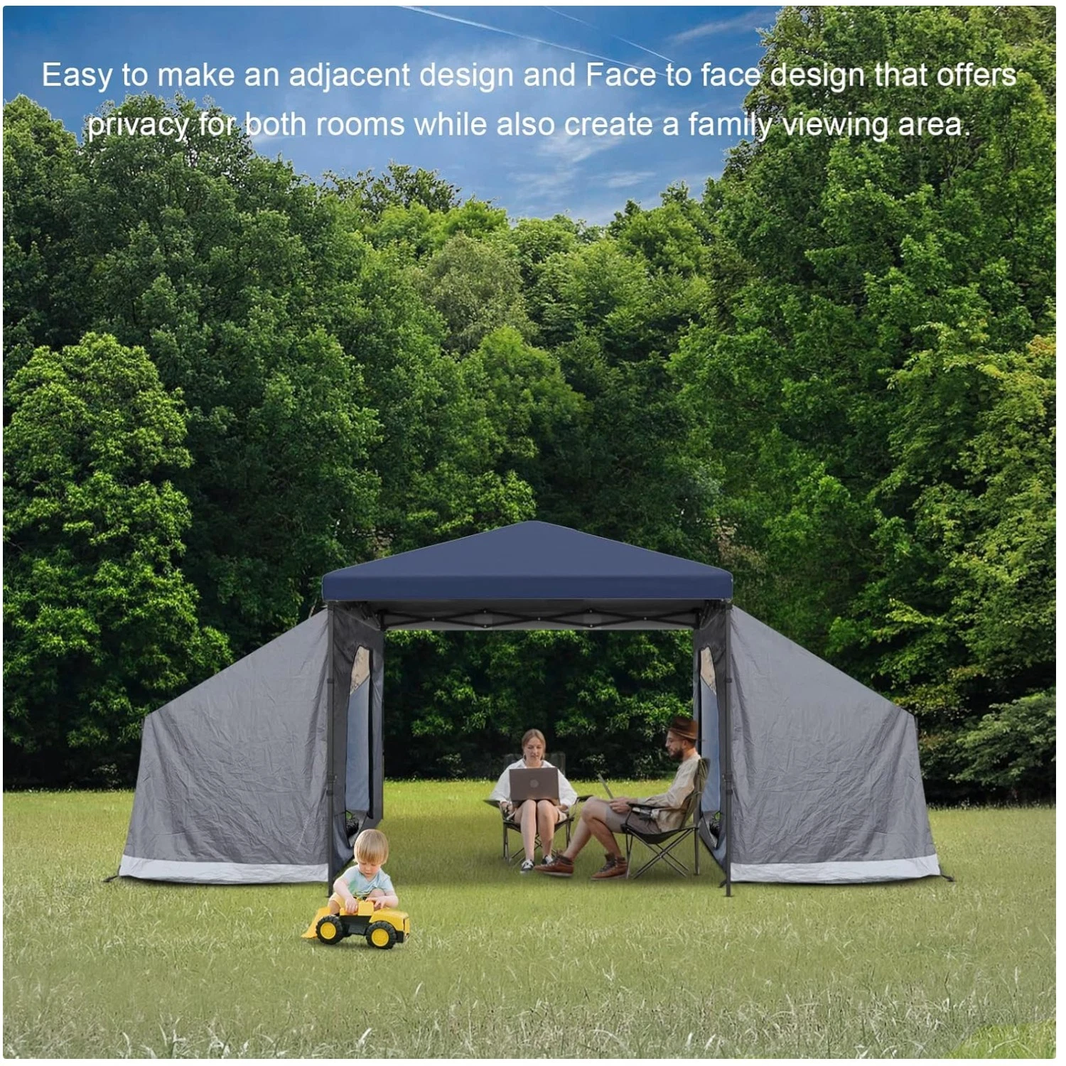 Windproof Side Canopy for Outdoor Activities