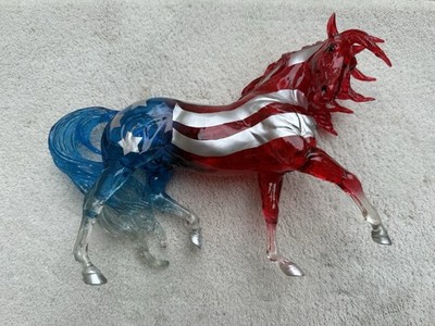 Breyer Horse Fourth of July Patriotic Decorator #1845 Old Glory Flag Esprit