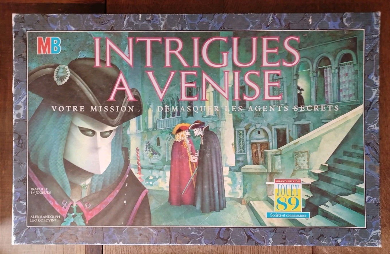 Jeu De Société Intrigues À Venise MB Complet Reconditionné 1988