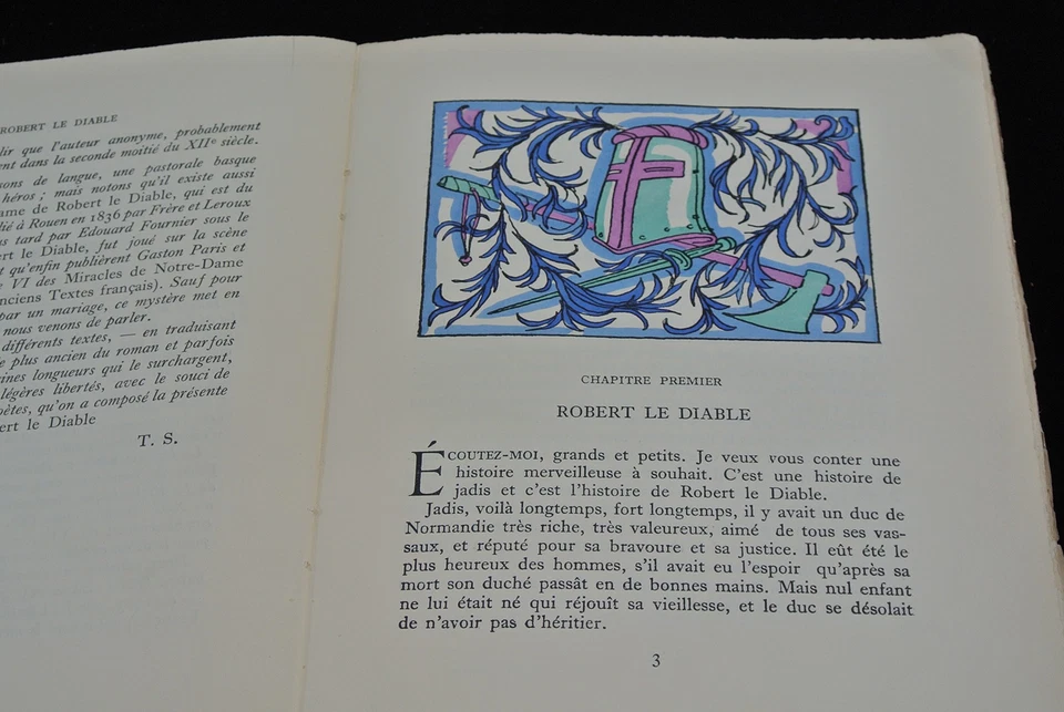 Antiquarian Book-ROBERT LE DIABLE-HANDCOLOURED LITHOGRAPH-Arnoux-Sandre-1927 - Image 3 of 4