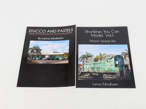 LOT of 2 Lance Mindheim Shortlines You Can Model & Stucco & Pastels Books 