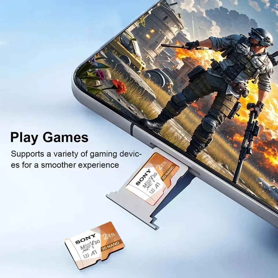 Micro SD TF 2TB 1TB 512GB 256GB 128GB Memory Card Class 10 High Speed Flash SD - Image 4 of 4