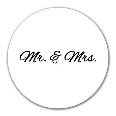 Aufkleber Mr. & Mrs. Schriftzug 10cm Sticker Mr. & Mrs. Geschenkidee Präsent Mit
