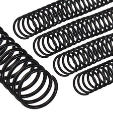16mm 5/8" Spiral Binding Coils, 50 Pcs Spirals 140 Sheet Capacity, Black