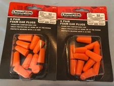12 Pair Champion Foam Ear Plugs 32db #G12