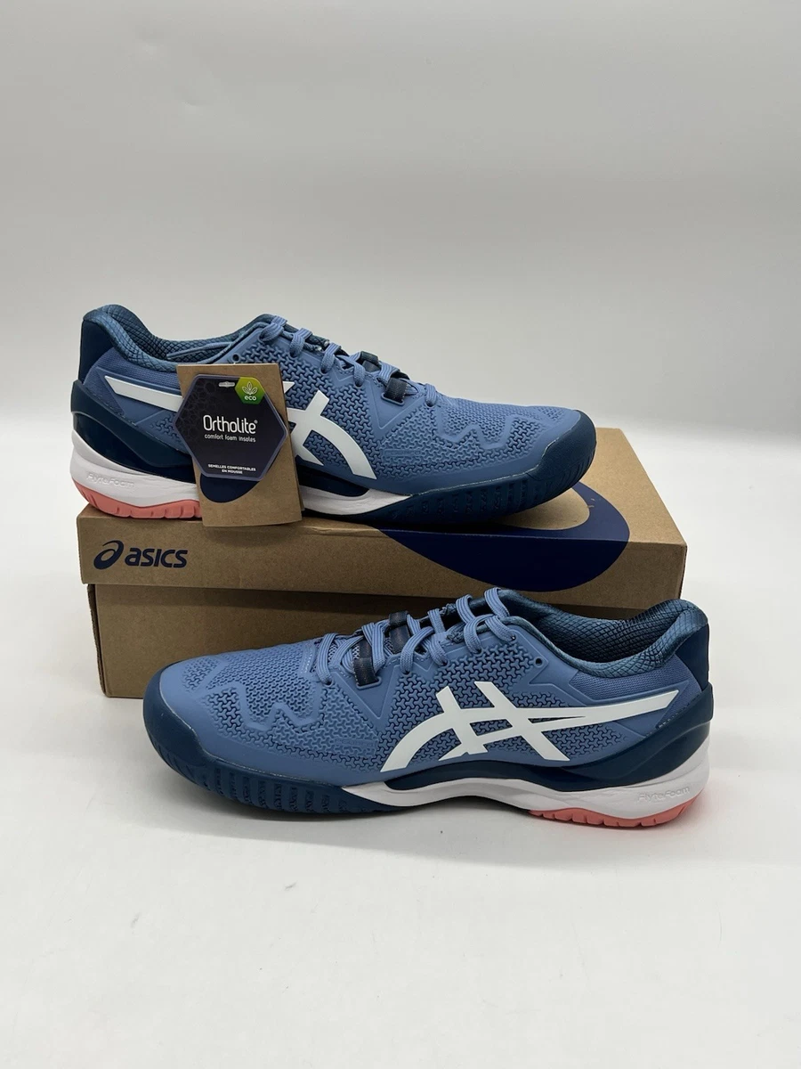 ASICS Gel Resolution 8 2E Wide Blue Harmony for Sale