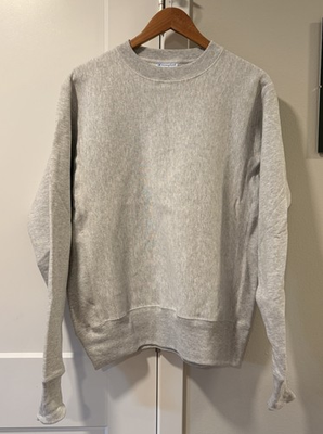 #ad Champion Reverse Weave Blank Silver Grey Gray Crewneck Sweatshirt Men’s S NWT $32.00