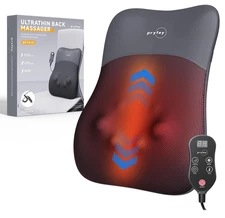 Back-Massager, Rolling Up and Down Back Massager with Heat 4D Kneading & Red ...