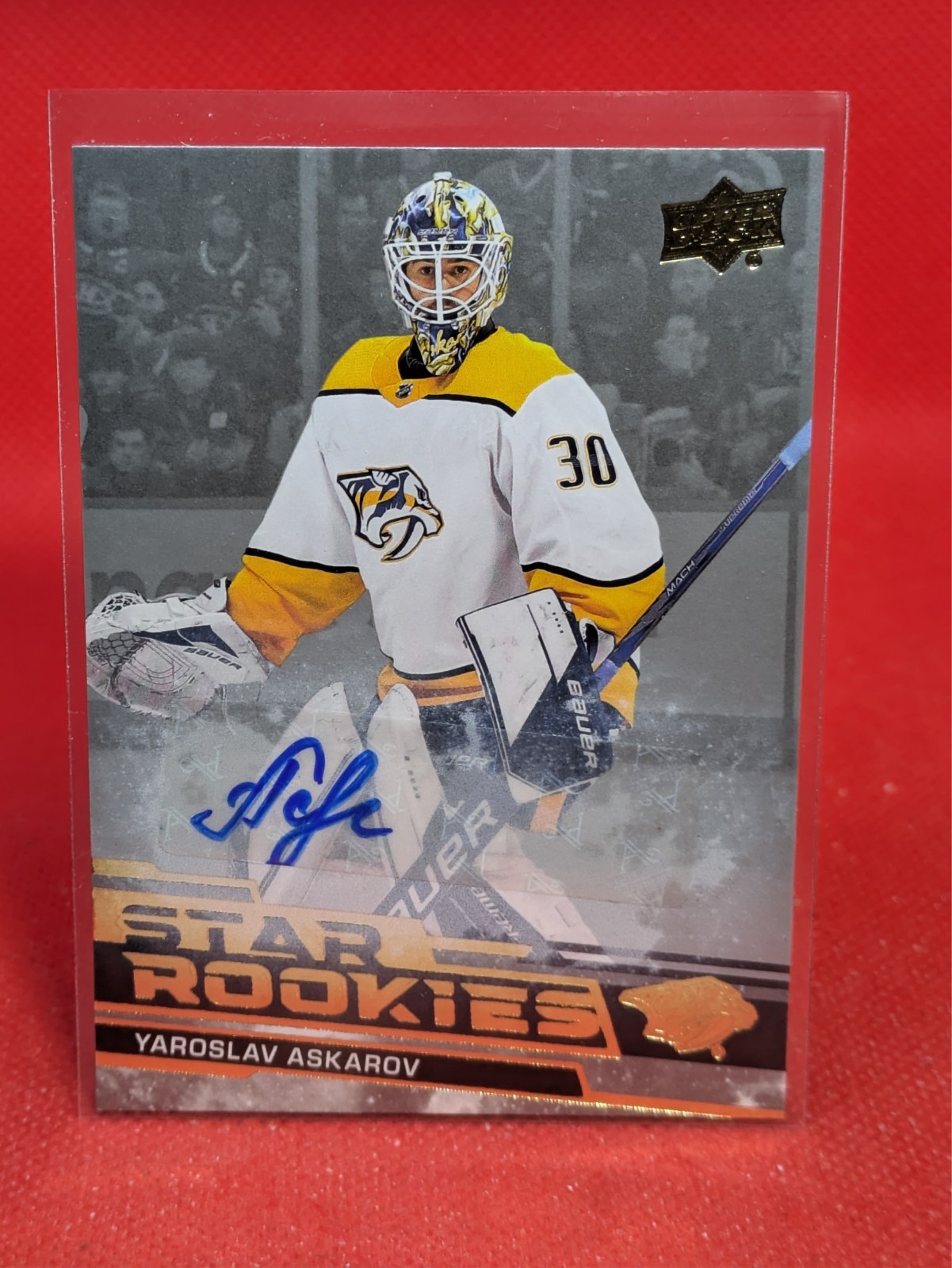 2023-24 Upper Deck Star Rookies Box Set Yaroslav Askarov #10 Rookie RC AUTO RARE