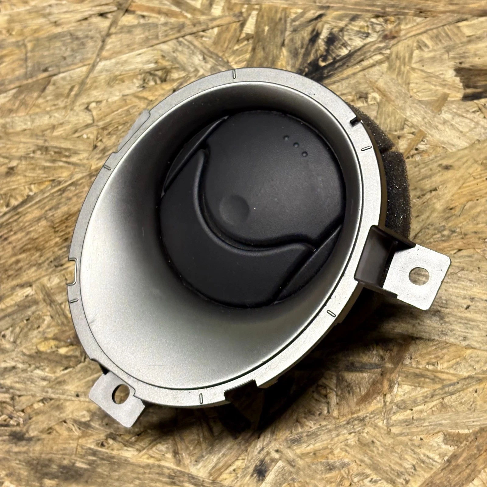 Actual Nissan Juke F15 front left passenger dashboard air vent front view