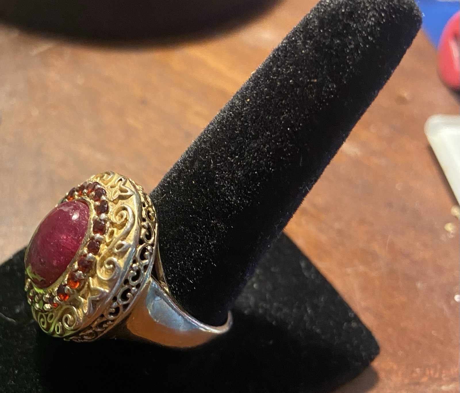 Technibond Ruby Garnet Ring - image 2