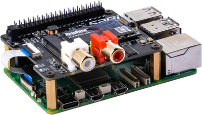 Geeekpi Hifi DAC Hat with Pcie to Nvme SSD Function for Raspberry Pi 5, Support