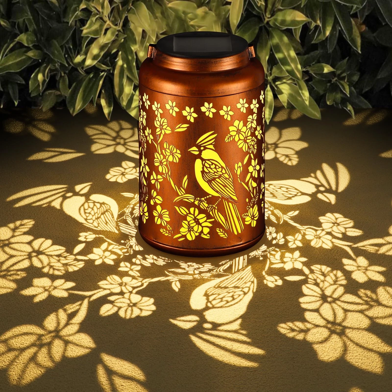 Red Bird Solar Lanterns Outdoor Waterproof Garden Decor Birthday Gifts for Wo...