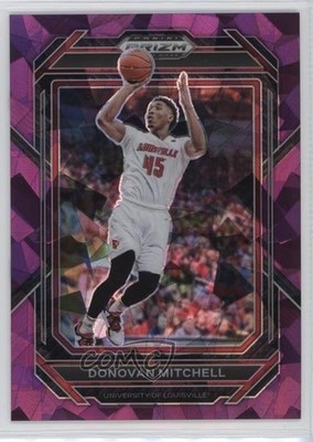 2023-24 Panini Prizm Draft Picks Purple Ice 12/149 Donovan Mitchell #66 06vc