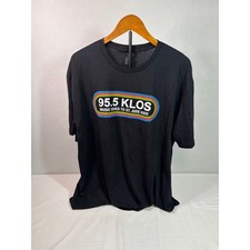 Gildan Softstyle 95.5 KLOS St Jude Kids Radio Station Graphic T-Shirt Black XL