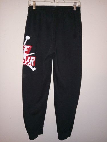 Jugendliche Nike Air Jordan schwarz rot weiß Jogginghose Logo Jogginghose Gr. XL - Bild 3 von 6