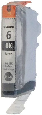 Canon BCI-6BK Black Ink Cartridge GENUINE NEW