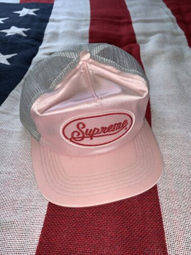 Supreme SS22 Silk Mesh Back 5 Panel Hat Dusty Pink - Afbeelding 1 van 4