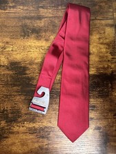 Brooks Brothers Dark Red Tie Solid 100 Silk Men's Necktie 58"