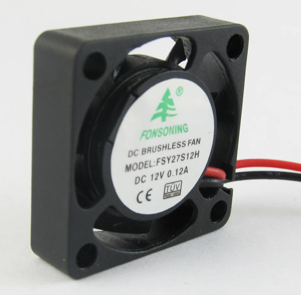 5pcs New MINI Brushless DC Cooling Fan 2 wire 12V 0.12A 25x25x7mm 25mm 2507 - Image 3 of 4