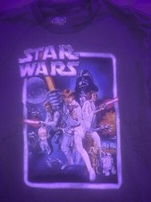 vintage star wars shirt L Classic Art Poster Darth Vader 1977