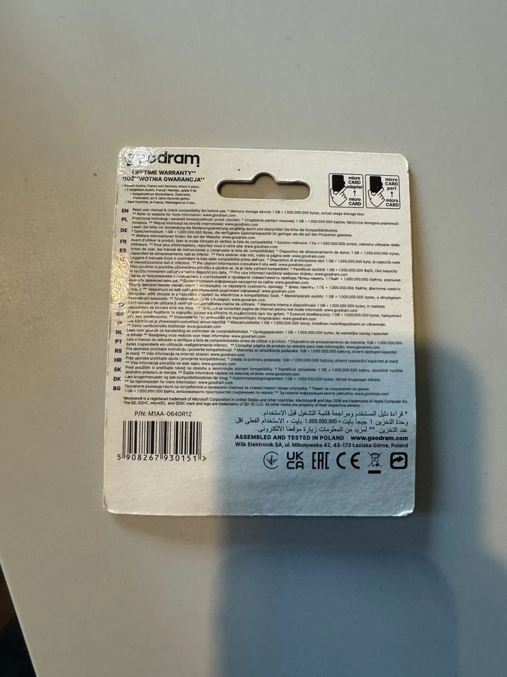 Goodram Micro SD 64gb - Immagine 2 di 2