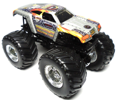 HOT WHEELS MONSTER JAM MAXIMUM DESTRUCTION SILVER 1:64