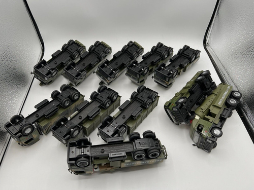 Lot Of 11 Shen Ma Plastic / Die-Cast Chinese Military Missile Trucks 1/50 Scale? - Picture 6 of 8