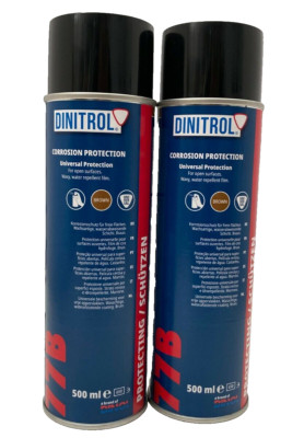 2 x DINITROL 77B Hohlraumwachs hellbraun 500ml Spraydose Rostschutz Schutz