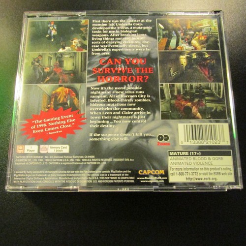 Resident Evil 2 (SONY PlayStation 1, 1998) PS1 PSOne COMPLETE NEW PRISTINE MINT - Picture 4 of 5
