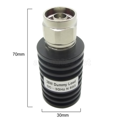 RF Coaxial Dummy Load Resistor N Type Male Plug Connector 5-100W 50Ω DC-3GHz - Picture 10 of 25