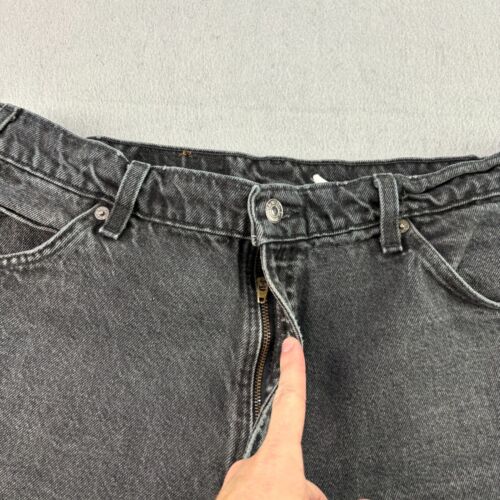 Vintage Levis Orange Tab Jeans Mens 36x30 (34x26) Black 550 Relaxed Tapered 90s - Picture 2 of 12