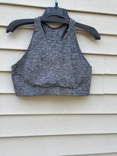 Women's High-Neck Sports Bra - All in Motion HEATHER SIZE XL