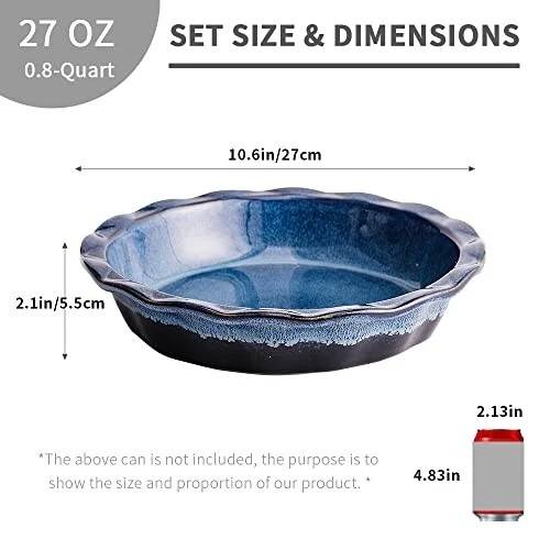 Pie pan 9 clearance inch