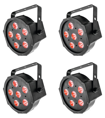 Eurolite LED SLS-6 TCL Spot DMX 4er Set 6x 8W RGB LED Scheinwerfer Strobe Party