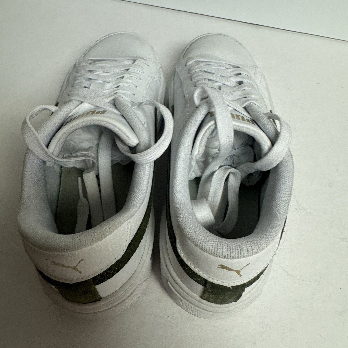 Puma Womens Smash Platform V3 Mono Twist Sneaker White Size M