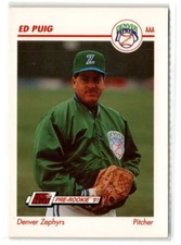 Ed Puig Denver Zephyrs 1991 Line Drive AAA #148