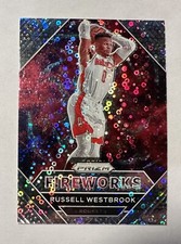 2020-21 Panini Prizm Russell Westbrook Fireworks Fast Break Silver Disco Prizm