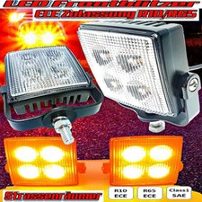 Frontblitzer LED Strassenräumer Set 9-30 Vol...