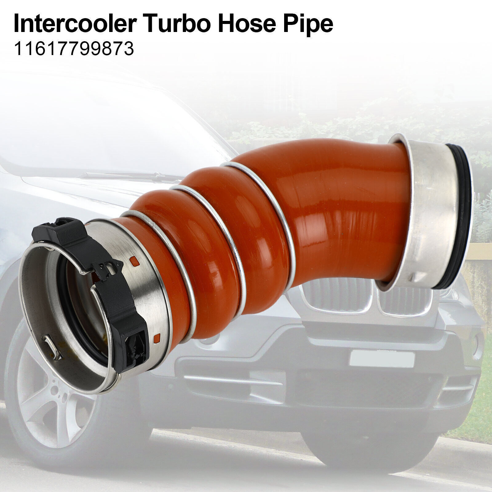 Intercooler Turbo Hose Pipe For BMW X5 X6 E70 E71 3.0SD 3.5D 11617799873 D U4