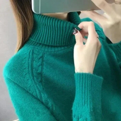 Maglione donna girocollo nuovo maglia calda sciolta pullover top maglia maglione - Foto 26 di 43