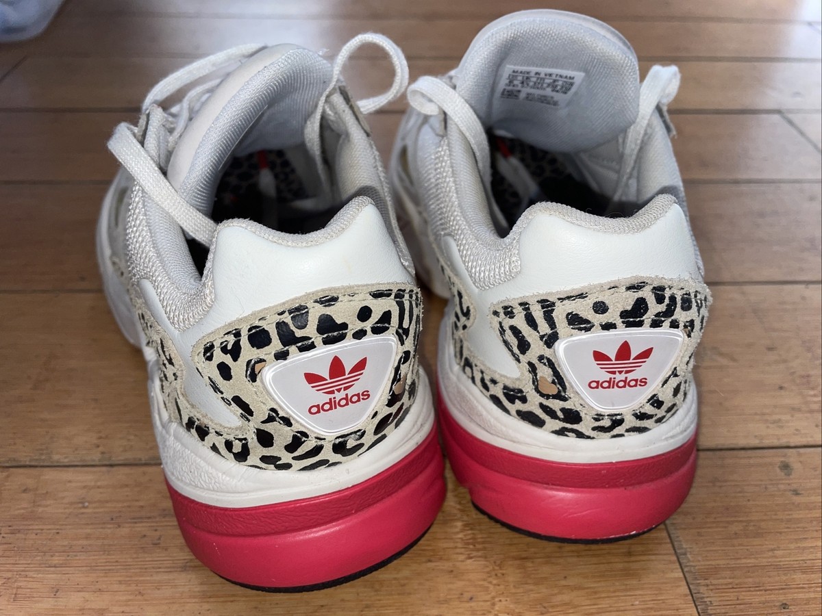 adidas falcon 美品！ Adidas Falcon Leopard White Scarlet ART FV8079 Torsion | eBay UK