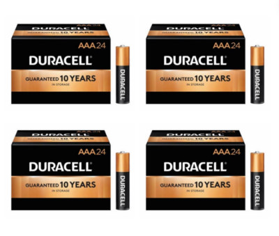 Duracell Coppertop AAA Alkaline Batteries MN2400BKD (Pack of 96)