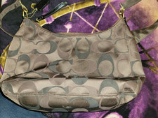 Coach Brown Logo Shoulder Bag Number G1294-F20042 GREAT for