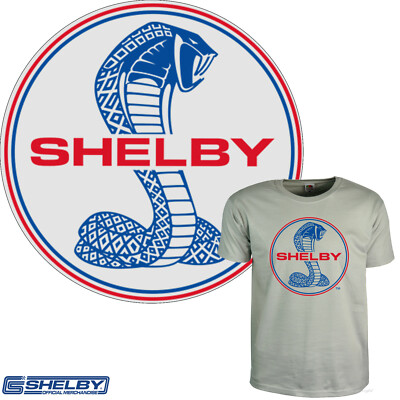 T-SHIRT SHELBY FORD Mustang Logo Emblema Licenza Cobra Auto Muscle - Foto 7